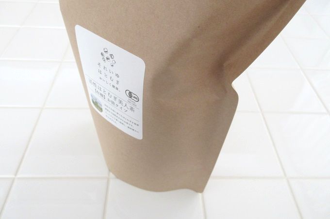 国産有機栽培ハトムギ茶 自立する袋